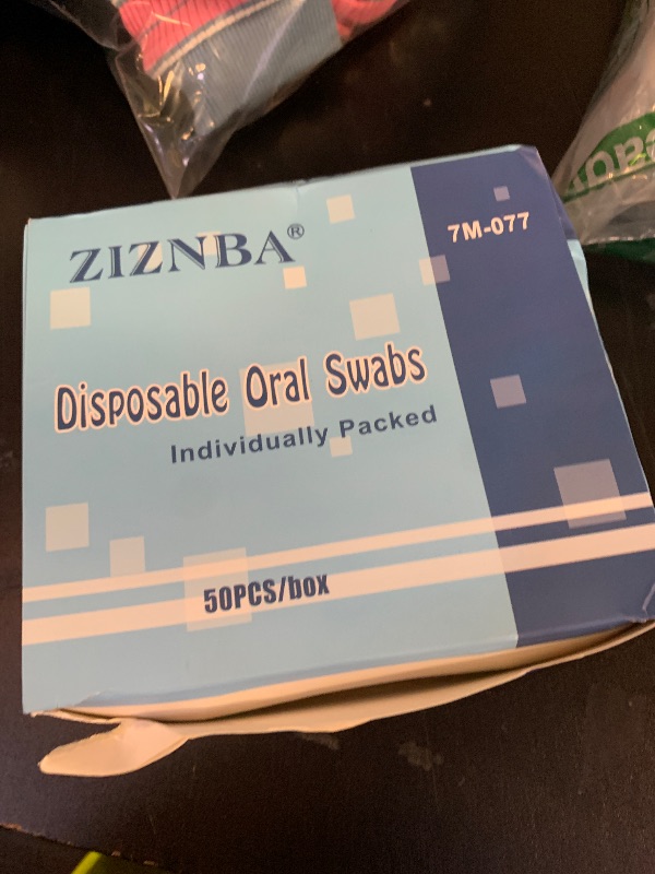Photo 1 of (50 Pack) Disposable Oral Swabs, Sterile Dental Sponge Swabsticks Unflavored for Mouth & Gum Cleaning