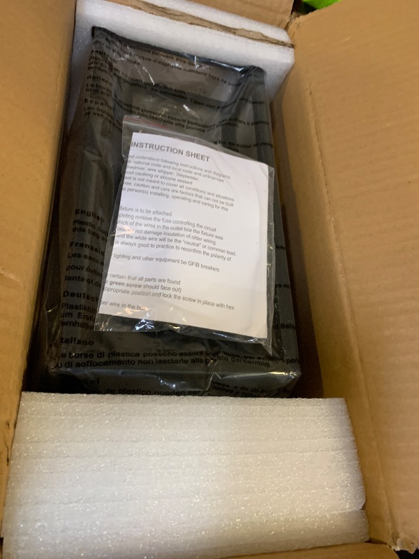 Photo 1 of 14" Outdoor Wall Light Fixtures Waterproofed Exterior Lantern W/Sturdy Rectangular Double Cage In Satin Black&Clear Tempered Glass,Sconce Mounted For House Patio,Front door,Porch,Garage Lighting 2Pack