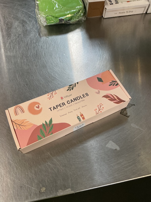 Photo 1 of 10 Inch Pale-Pink Taper Candles for Home Decoration, 10 Pack Unscented Candlesticks for Dinner Wedding Party, Smokeless and Dripless Candle Sticks