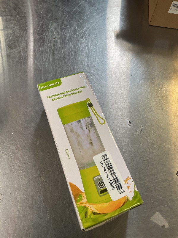 Photo 1 of 12 Oz Cordless Personal Size Portable Blender - Blender for Smoothies with BPA Free Traveling Juice Cup, 6 Blades for Powerful Blending, Suit for Sports/Home