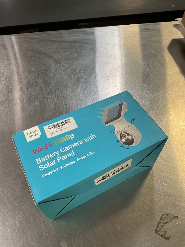 Photo 1 of 1080p Security Camera Wireless with Solar Panel, AI Human Detection, 2-Way Audio, Color Night Vision, 2.4G WiFi Only, Cloud Storage (Sold Separately), Indoor/Outdoor Surveillance Bullet Cam (WiFi)