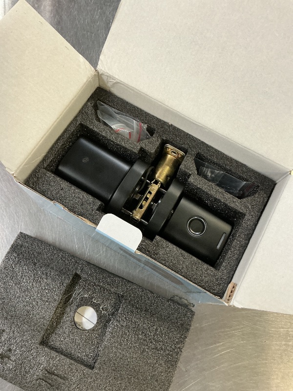 Photo 1 of ThorBolt Fingerprint Door Lock with Keypad Door Knob, HomeKit Lock Over ??????, HomeKit Hub ????????, ??? ???? Smart Lock for Interior Door, Bedroom, Office, MK1 Black