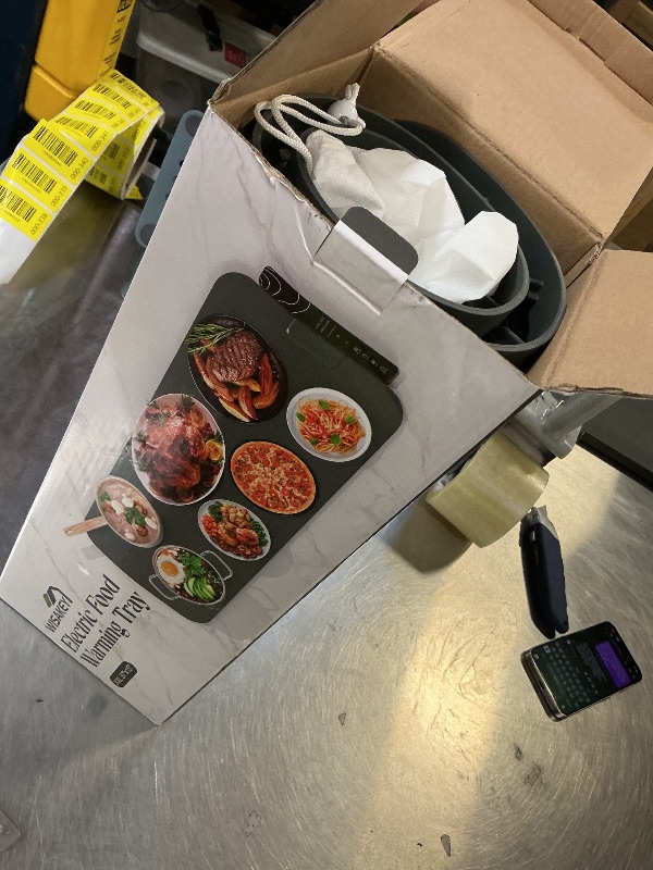 Photo 1 of ?????? Warming Mat for Food XXL 37”x15” Food Warming Mat 10s Fast Heating Pad with APP Control Electric Warming Tray for Parties Buffet 99h Timer Portable Countertop Food Warmer Christmas Gift