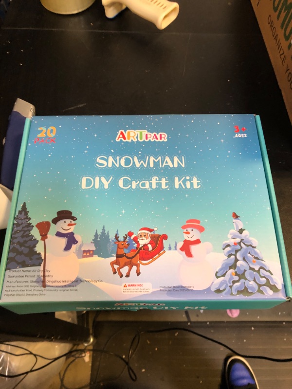 Photo 1 of ARTPAR 20 Pack Modeling Clay DIY Snowman Kit,Air Dry Clay Snowman Crafts for Kids,Christmas Stocking Stuffers for Kids,Christmas Crafts Xmas Gift