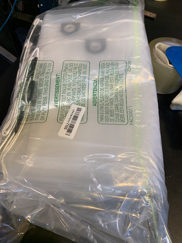 Photo 1 of 10x12ft Clear Waterproof Tarp with Grommets, Upgraded Edge Heat Fused Tear Resistant Clear Heavy Duty Tarps for Patio Fencing, Rain, Wind, Cold, Chicken Coops, and More?Windproof Rope+Tie-Downs?