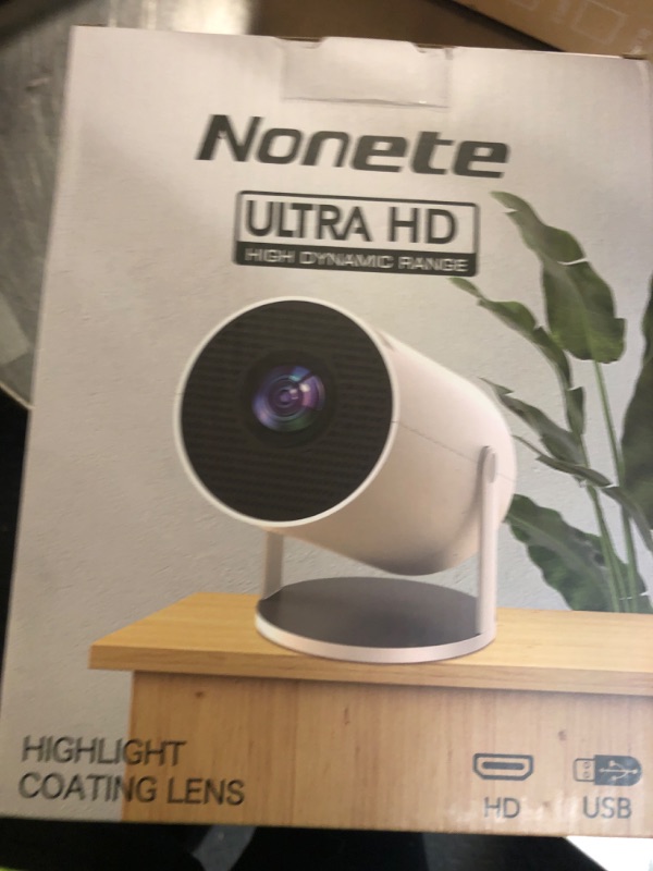 Photo 1 of [2026 Upgraded] Mini Projector Support 4K 1080P FHD Auto Keystone 270° Rotatable with WiFi 6 and Bluetooth 5.2 Projector Portable Compatibile with HDMI/TV Stick/Memory Stick/Laptop,Black