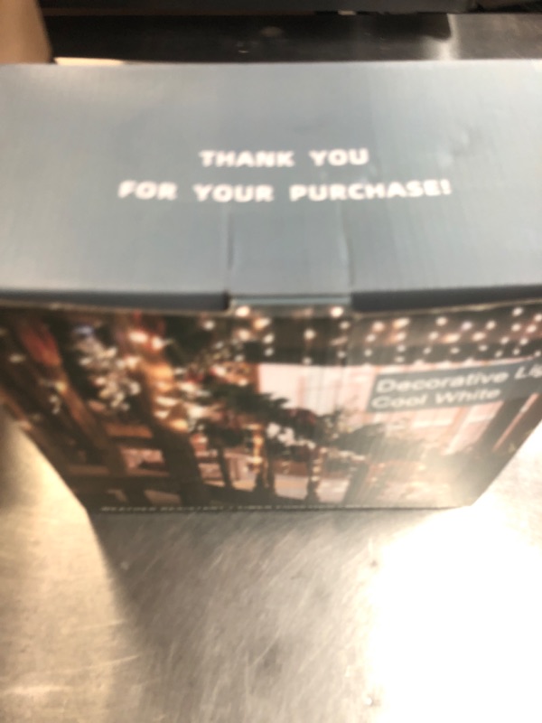 Photo 1 of **Missing control box---PARTIAL SET---**1620LED 164ft Christmas Lights, 360Drops 12 Modes Cool White Christmas String Lights Outdoor Dimmable, Waterproof Christmas Decoration Fairy Lights with Timer for Indoor Eaves Party Patio Window Fence