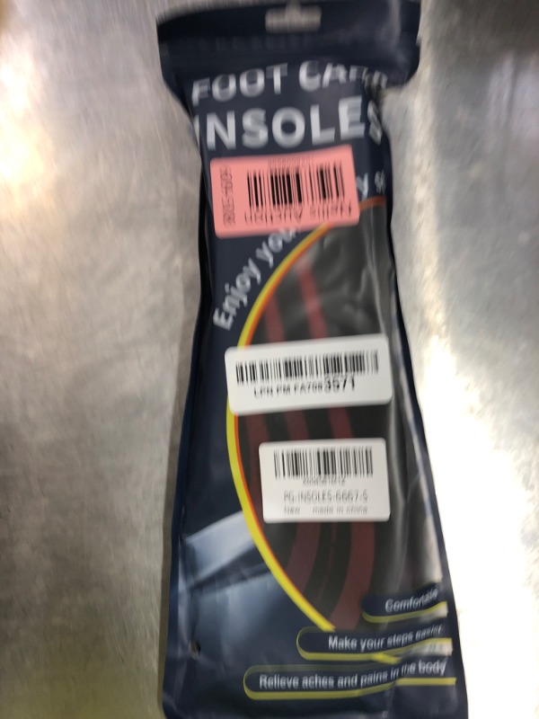 Photo 1 of ?Plantar Fasciitis Insoles for Men - Arch Support Inserts with Shock Absorbing Gel, Orthotic Insoles for Flat Feet Relief & All-Day Walking Comfort(S)