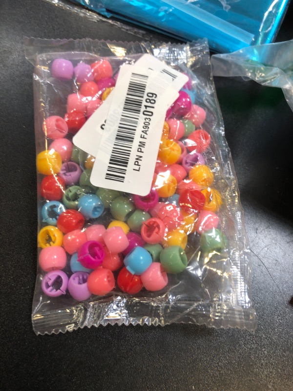 Photo 1 of 100 Mini Rainbow Hair Clips and Tiny Claws for Hair Braids, Hair Accessories for Girls Women