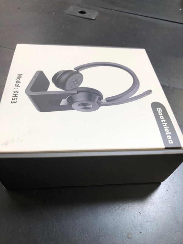 Photo 1 of (Upgraded Version) Wireless Headset, Bluetooth Headset with Noise Cancelling Microphone, Best Headphones with Mic Mute & USB Dongle for PC/Computer/Laptop/Cell Phones/Remote Work/Call Center