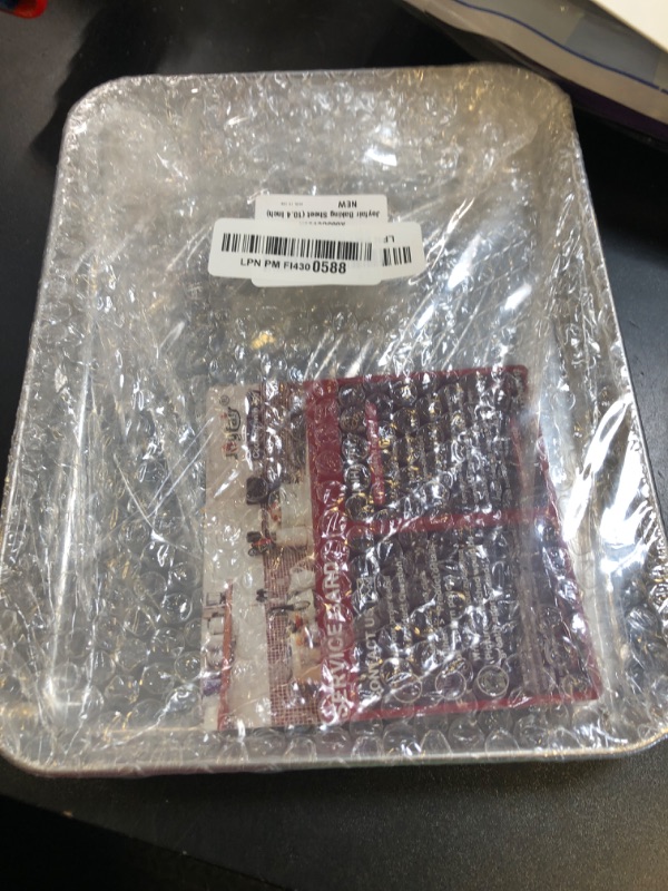 Photo 1 of 10.4 Inch Baking Sheet Pan, Joyfair Stainless Steel Cookie Sheet Toaster Oven Tray, Professional Bakeware for Cookie/Bacon/Bread, Rolled Rim & Mirror Finish, Rust Resistant & Dishwasher Safe