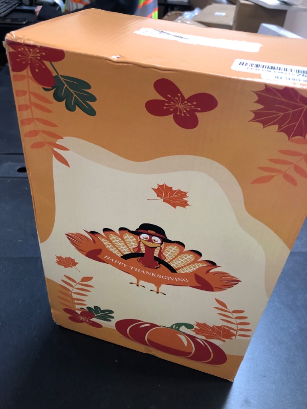 Photo 1 of 12.5'' Fall Snow Globe Lantern - Thanksgiving Glittering Lighted Lantern, Fall Decorations Autumn Harvest Day Gifts, Home Fall Indoor Decor (Scarecrow &Turkey)