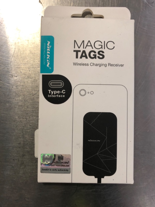 Photo 1 of [Short Version] Type C Wireless Charging Receiver, Nillkin Magic Tag USB C Qi Wireless Charger Receiver Chip for Google Pixe 6a/5a/2/3a/Nexus 6P A53 A52 and Other USB-C Phones