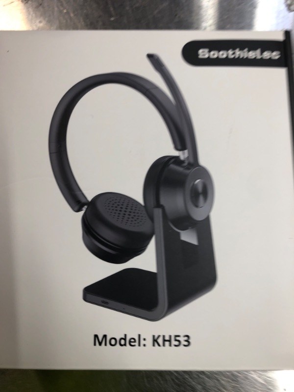 Photo 1 of (Upgraded Version) Wireless Headset, Bluetooth Headset with Noise Cancelling Microphone, Best Headphones with Mic Mute & USB Dongle for PC/Computer/Laptop/Cell Phones/Remote Work/Call Center