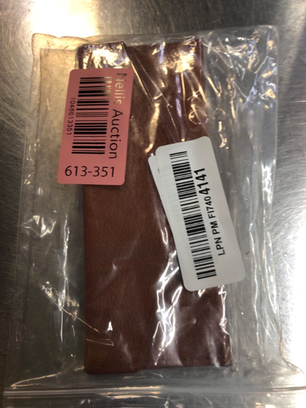 Photo 1 of 1 Piece PU Leather Empty Tweezers Storage Bag Eyelash Extensions Multi-pockets Travel Case for Eyelash Grafting Extension Tweezers (Brown)