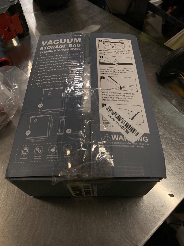 Photo 1 of 10 Pack Vacuum Storage Bags with Pump, 5 Jumbo and 5 Large Space Saver Vacuum Storage Bags, Vacuum Seal Bags for Clothing, Comfoters, Pillows, Blanket, Bedding