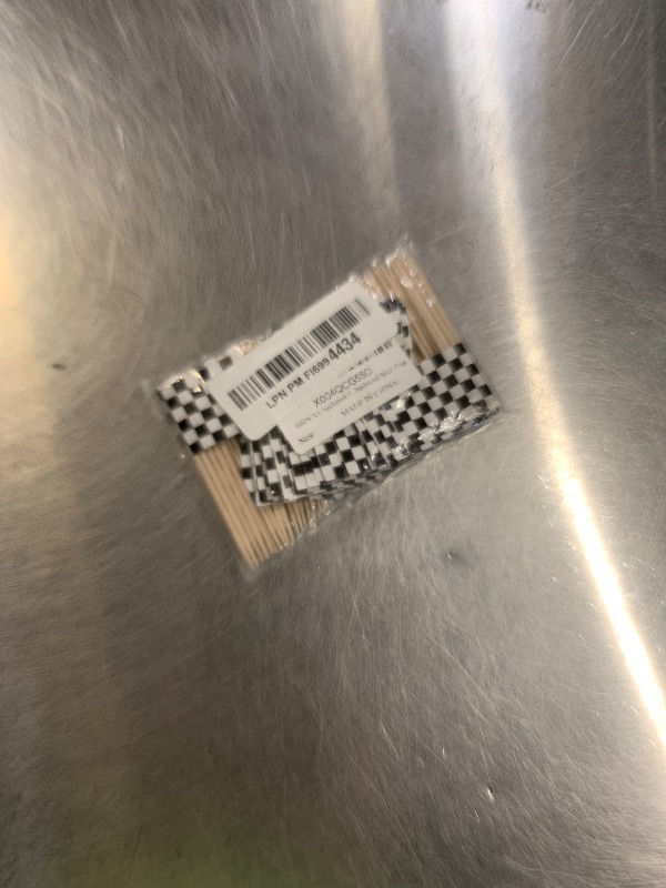 Photo 1 of 100 Pcs Checkered Flag Toothpicks Black and White Checkered Flags Race Car Cupcake Toppers Flag Small Checkered Flags for Racing Party Cake Decorations Monster Truck Party Cocktail Parties