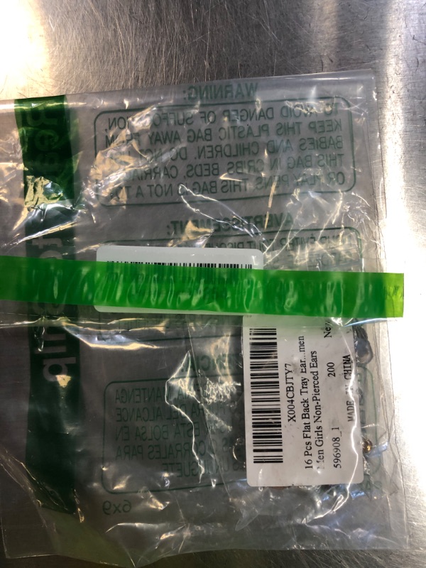 Photo 1 of 16 Pcs Flat Back Tray Earring Clips with Silicon Pads Clip-on Earring Converter Easy Open DIY Earring Making Backs Components Findings Earring Designs for Women Men Girls Non-Pierced Ears