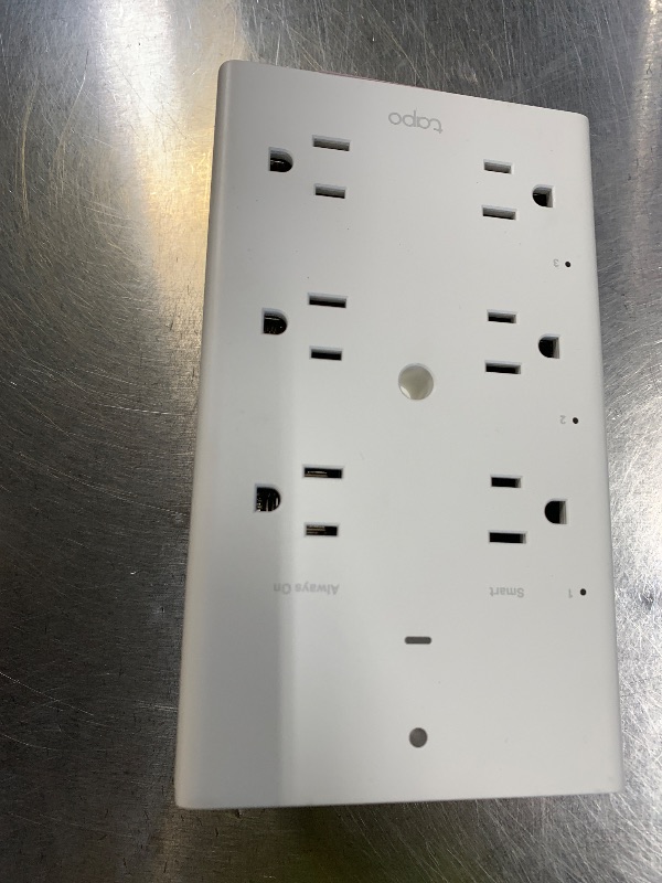 Photo 2 of TP-Link Tapo Smart Plug Outlet Extender, Surge Protector, 18W Fast Charging, 3 Individual Smart Outlets, 1x USB-C & 2X USB-A, Smart Night Light, Works w/Apple HomeKit, Alexa & Google Home, Tapo P306