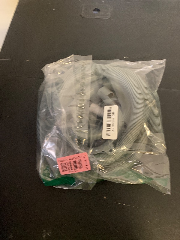 Photo 1 of 10 Ft Universal Washing Machine Drain Hose, Flexible Washer Drain Hose,Dishwasher Drain Hose Extension Kit,Extension Kit Corrugated Dishwasher Hose with 4 Clamps 1 Adapter 1 U-Bend Holder