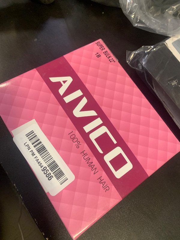 Photo 1 of AIVICO Super Wave Bulk Human Hair 100% Unprocessed Brazilian Virgin Human Hair Extensions Bundles for Braiding Hair Wet and Wave Micro Human Hair (1Pack-4PCS, 22inch, Natural Black)