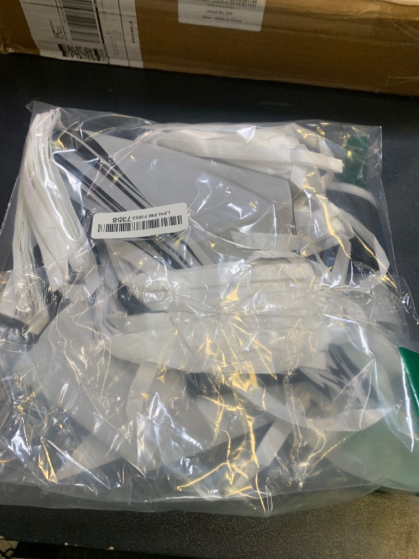 Photo 1 of 100 Ft Black White String Flags Pennant Banner,Hanging Bunting Flags Blank Banners for Grand Opening,Birthday Party,60 Pack