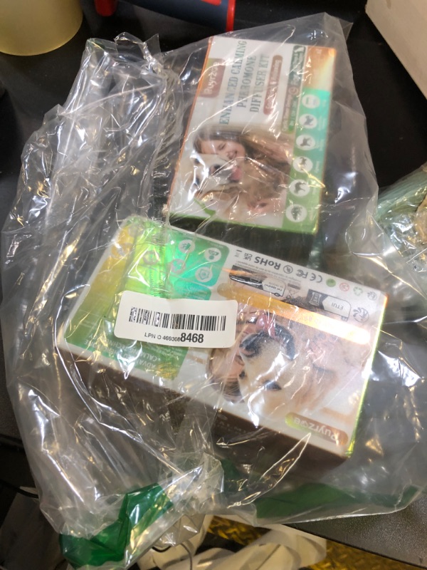 Photo 1 of puyrzoe Dog Calming Diffuser with Timing Functions, 6-in-1 Dog Anxiety Relief Diffuser Kit, 120-Day Anxiety Relief, Stress Relaxation Pheromones Calming for All Dogs (2 Diffusers + 4 Refills)