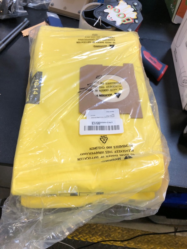 Photo 1 of 10PCS 10-14 Gallon Vacuum Bags for Shop Vac Bags, Disposable Wet Dry Vaccum Collection Bags Replace Part Type I #90672 9067200, Type F #90662 9066200 9066233, VF2005 (Yellow)