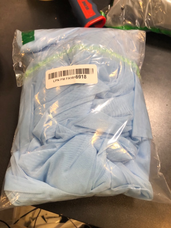 Photo 1 of *INCOMPLETE** Baby Blue Sheer Tulle Backdrop Curtains for Parites Baby Shower Decorations for Boy Bridal Shower Birthday Party Photo Shoot Background Wall Decorations 10×8ft (2 Panels 5×8ft)