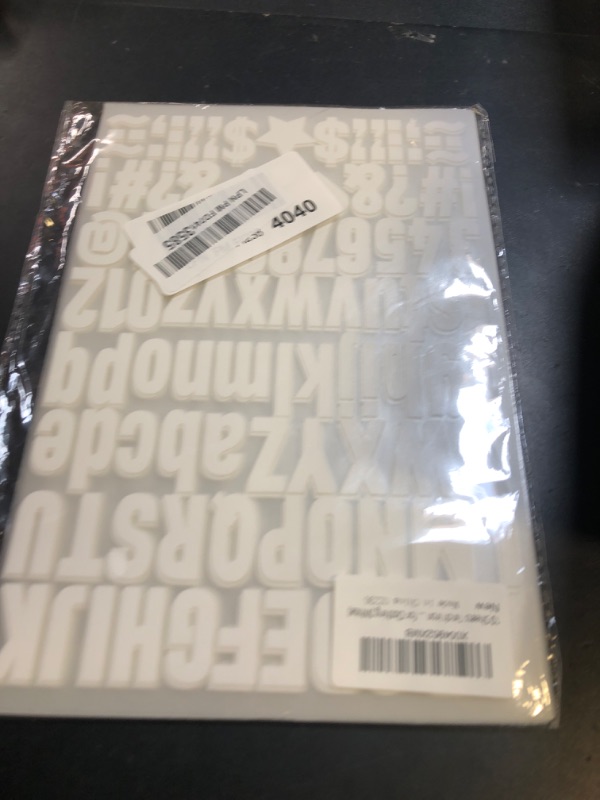 Photo 1 of 1070Pcs Iron on Letters 10 Sheets 1 Inch Iron on Letters and Numbers for Clothing Small Vinyl Letters A-Z Heat Transfer Letters 0-9 Heat Press Alphabet Stickers for T-Shirt Fabric DIY Craft (White)