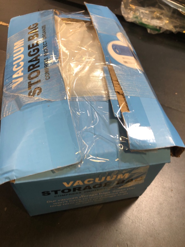 Photo 1 of 12 Pack Travel Vacuum Storage Bags with Rechargeable Wireless Electric Pump for Luggage, Suitcase, Carry-on Size Vacuum Seal Compression Space Saver Bags for Clothes and Clothing Travel