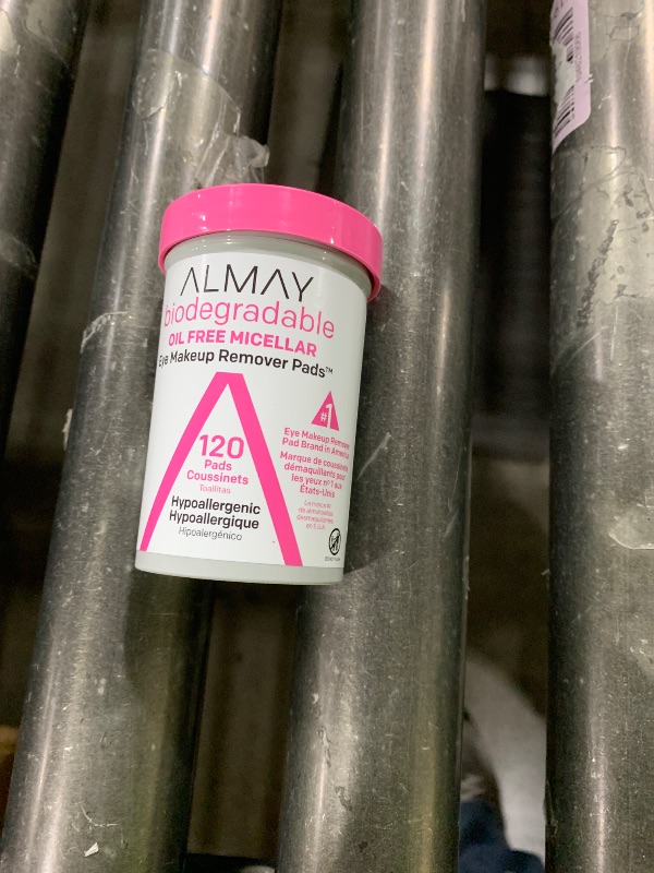 Photo 1 of Almay Biodegradable Makeup Remover Pads, Micellar Gentle, Hypoallergenic, Fragrance-Free, Dermatologist & Ophthalmologist Tested, 120 Count