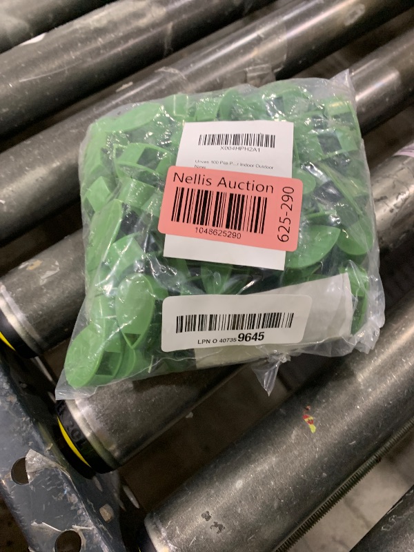 Photo 1 of Unves 100 Pcs Plant Clips for Climbing Plants, Green Leaf Climbing Wall Fixture Plant Support Clips, Plants Wall Clip Vine Fixer Come with Stickers, Vine Traction Accessories for Indoor Outdoor