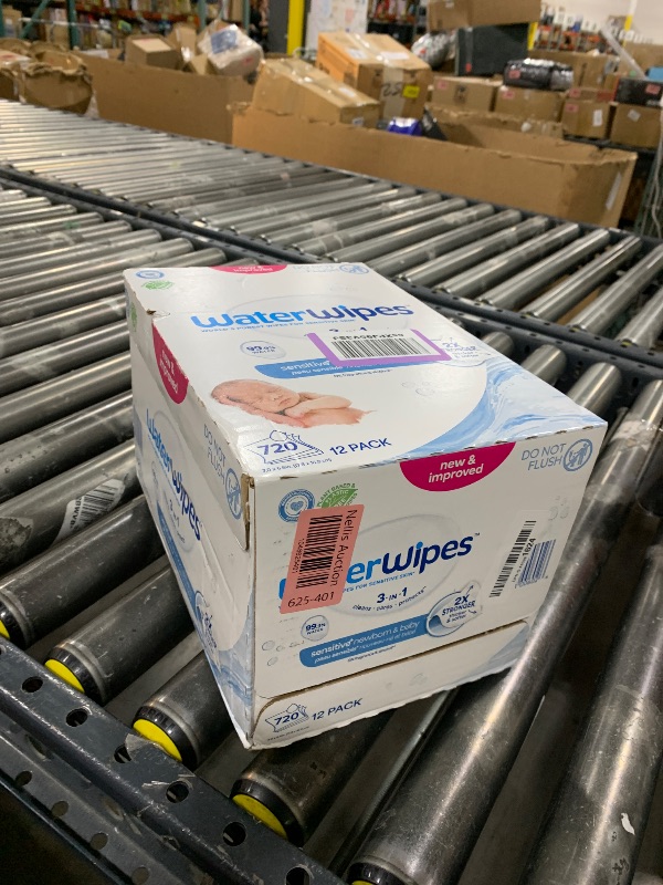 Photo 1 of WaterWipes Sensitive+ Newborn & Baby Wipes, 3-In-1 Cleans, Cares, Protects, 99.9% Water, Unscented & Hypoallergenic, 720 Count (12 Packs)