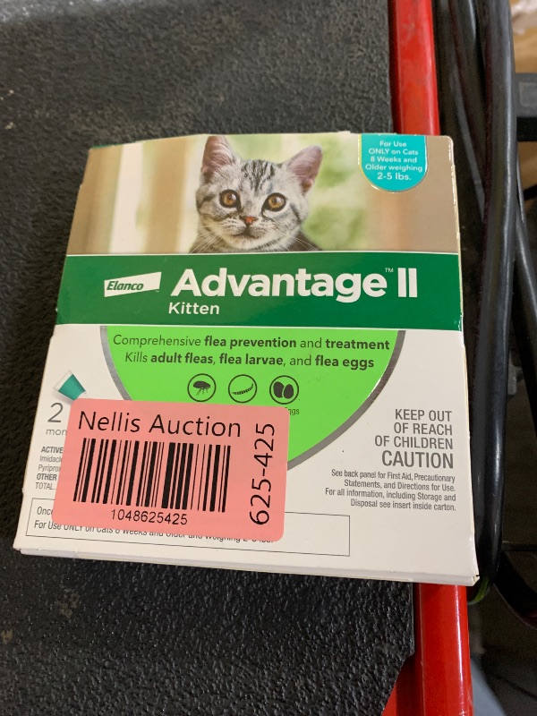 Photo 1 of Advantage II Kitten Vet-Recommended Flea Treatment & Prevention | Cats 2-5 lbs. | 2-Month Supply