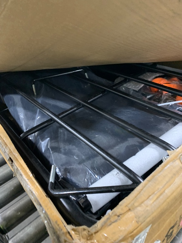 Photo 1 of MeeFar Roof Rack Carrier Basket Universal Rooftop 65" X 39" X 6" Large Size Roof Rack + Waterproof Bag 20 Cubic Feet (51" 40" 17"), and Cargo Net with Attachment Hooks, Ratchet Straps