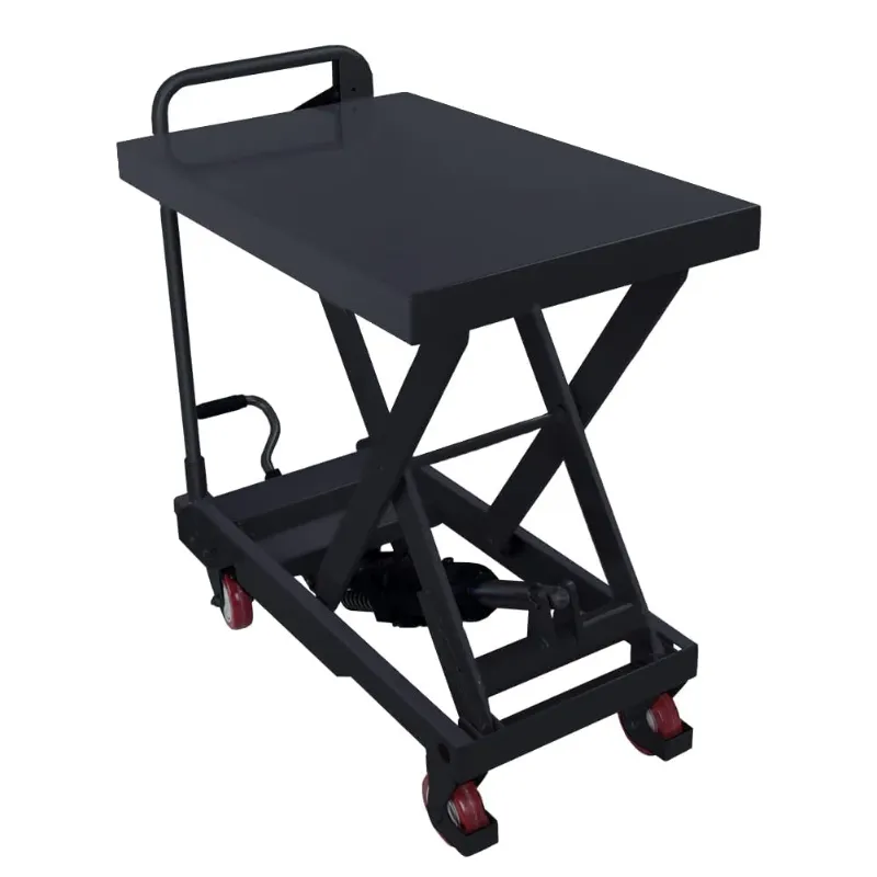 Photo 1 of Garvee 500LBS Hydraulic Scissor Cart, 28.5" Lift, Manual Table - Black