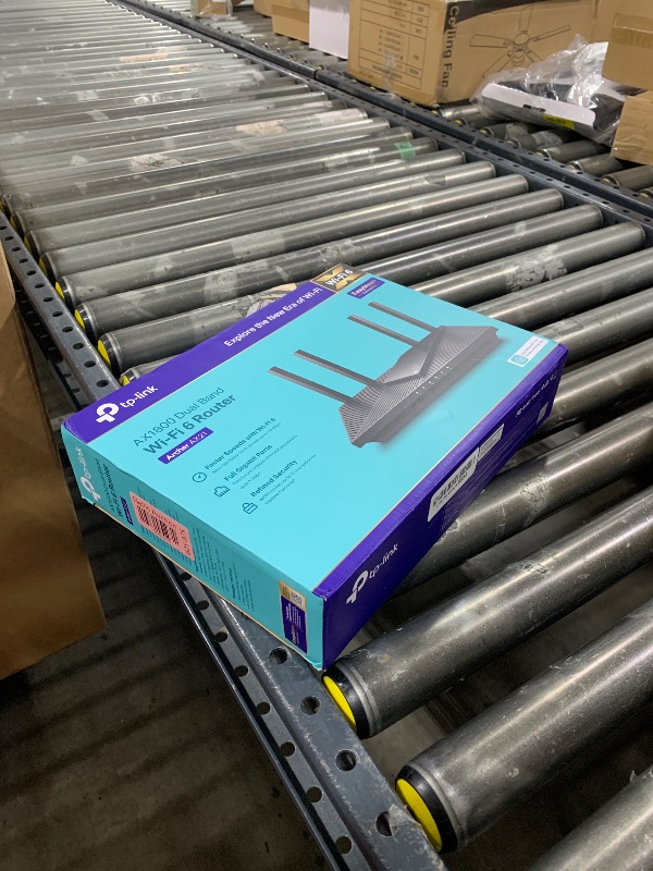 Photo 1 of TP-Link AX1800 WiFi 6 Router V4 (Archer AX21) – Dual Band Wireless Internet, Gigabit, Easy Mesh, Works with Alexa - A Certified for Humans Device, Free Expert Support