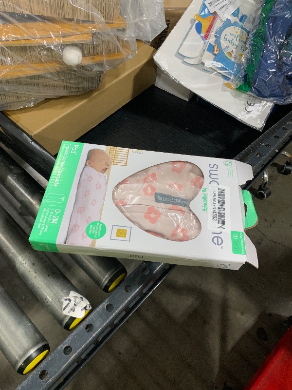 Photo 1 of SwaddleMe by Ingenuity Compression Baby Swaddle Pod, Two-Way Zipper for Easy Diaper Changes, Improves Sleep & Calms Startle Reflex, 0-2 Months, 1.0 TOG, 1-Pack - Flower Confetti