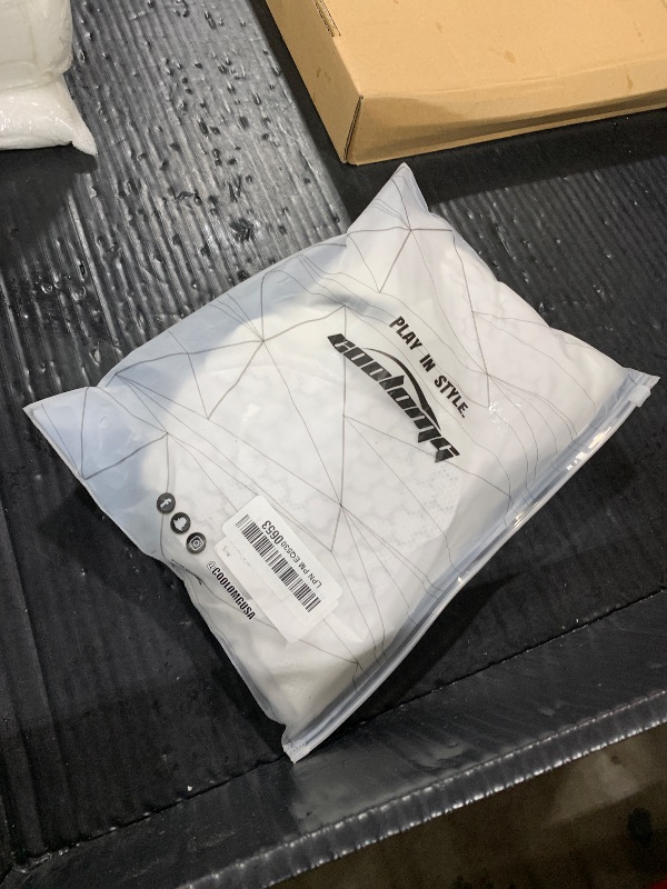 Photo 1 of COOLOMG Youth Padded Compression Shirt Football Rugby Rib Chest Protector White XS