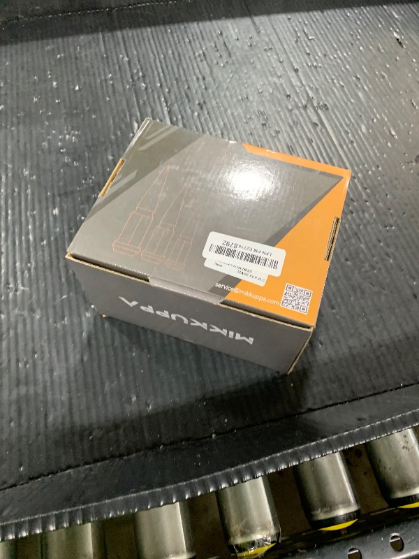 Photo 1 of MIKKUPPA 12x1.5 Spike Lug Nuts - 24pcs M12x1.5 Lug Nuts, 3/4 Inch Hex, 4.4 Inch Tall, Conical Bulge Seat - Black Closed End Nuts with 1 Socket Key