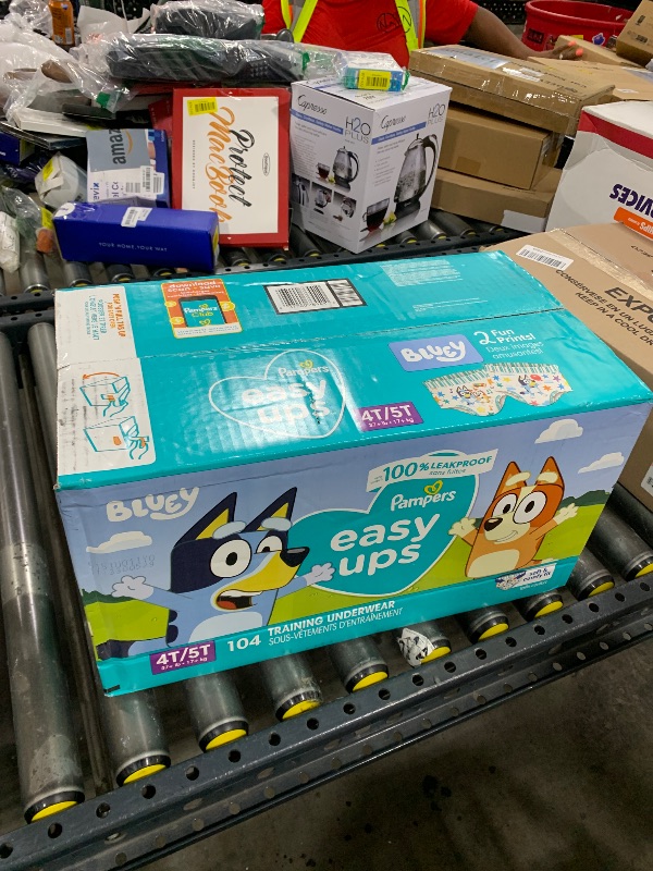 Photo 1 of Pampers Training Pants - Easy Ups Boys & Girls Bluey - Size 4T-5T, 104 Count, Children's Potty Underwear (Packaging May Vary)