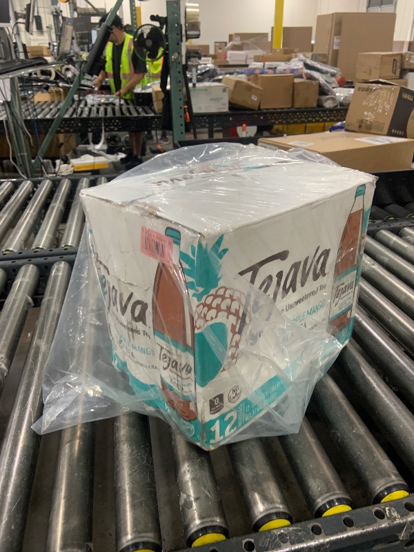 Photo 1 of Tejava Pineapple Mango Black Iced Tea, 12 Pack, 1 Liter Glass Bottles, Unsweetened, Non-GMO, Kosher, No Sugar or Sweeteners, No calories, No Preservatives, Brewed in Small Batches