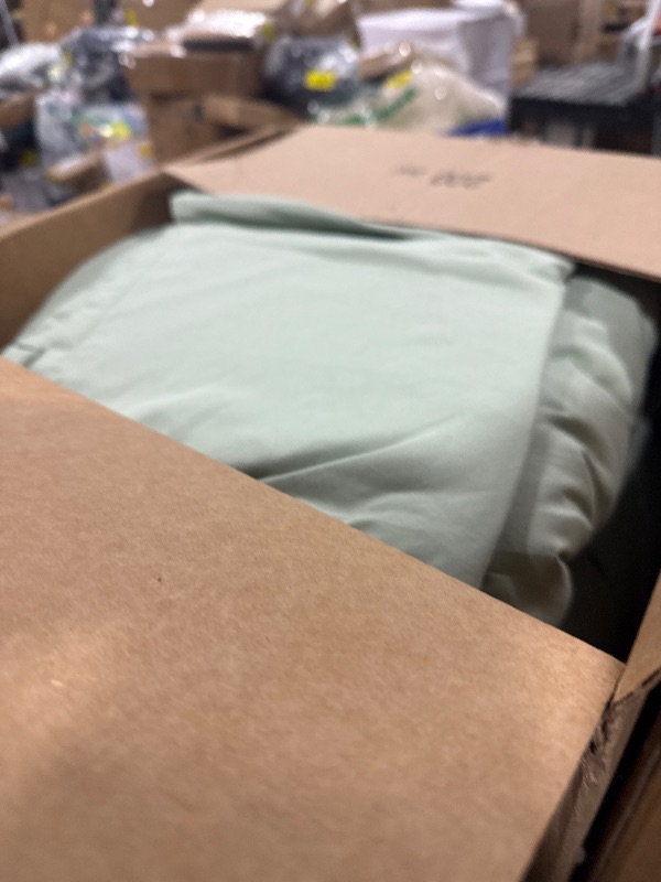 Photo 1 of Litanika Queen Comforter Set Sage Green, 3 Pieces Lightweight Comforters Queen Size Solid Bedding Comforters Sets, Down Alternative Comforter Bed Set Quilt Blanket