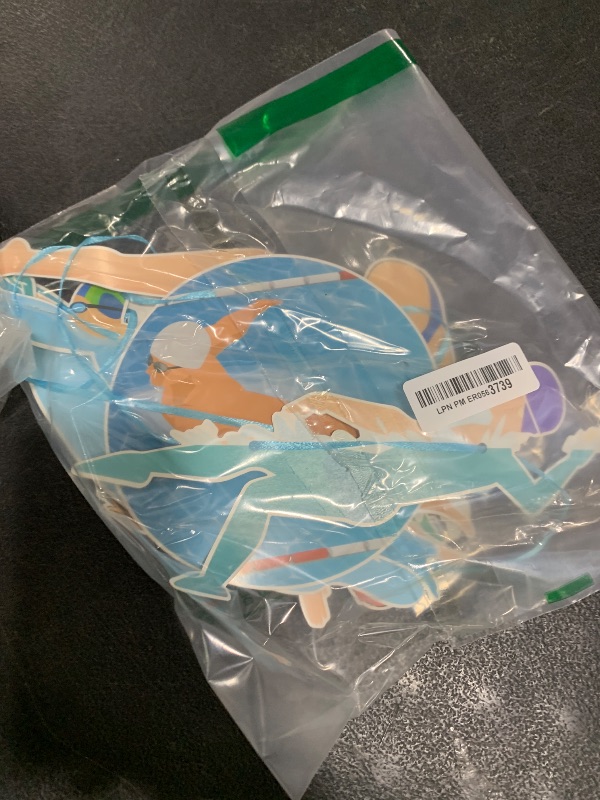 Photo 1 of Swimming Party Banner Swimming Sport Party Banners 2pcs Swimmer Birthday Decorations Swim Team Party Hanging Decoration for Summer Holiday Baby Shower Supplies