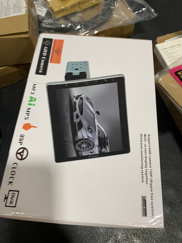 Photo 1 of 10.1 inch Single Din Car Stereo CarPlay Android Auto Mirror Link, Rimoody Detachable Touch Screen Car Radio with BT 5.0 FM/EQ USB/AUX/TF/SWC/MIC Car Audio Receiver Backup Camera