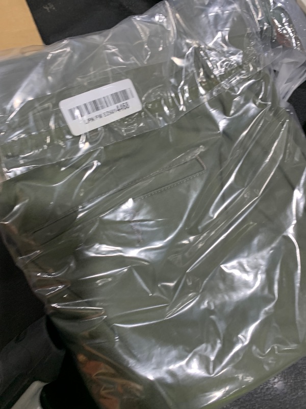 Photo 1 of Lee Men's Extreme Motion Flat Front Slim Straight Pant Muted Olive 42W x 30L