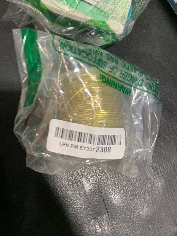 Photo 1 of Morex Ribbon 1318/50-634 Stretch Cord Polyester Ribbon, 50 yd, Gold