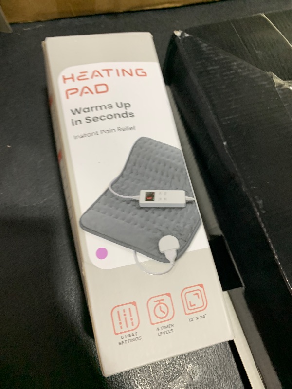 Photo 1 of NBKLS Heating Pad for Back, Large Heating Pads for Body Muscle Pain Cramps Relief, 6 Heat Settings Machine Washable Electric Heating Pad, Birthday Christmas Gifts for Women Mom