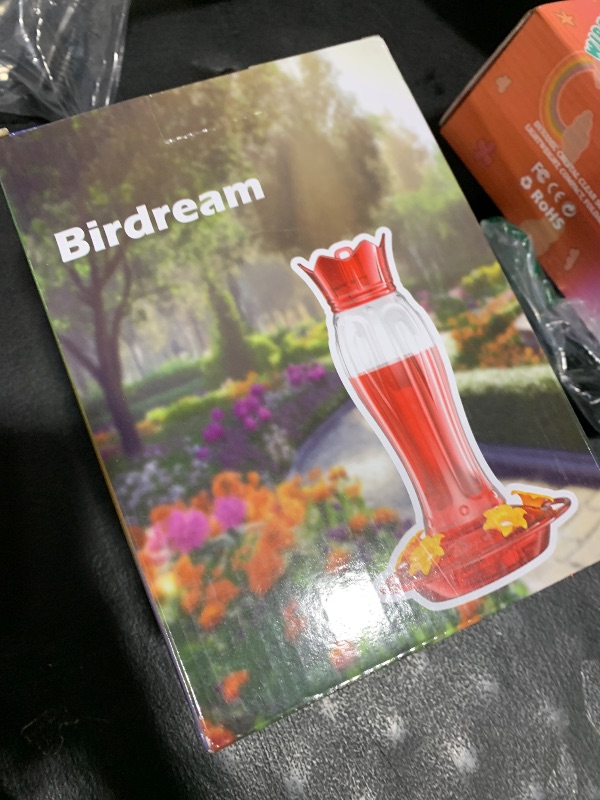 Photo 1 of Birdream Hummingbird Feeders for Outdoors, 15oz Hanging Hummingbird Feeders Ant Proof, Easy to Clean and Maintain, Gift for Bird Lover, Red (2 Pack)